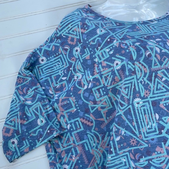 LulaRoe Abstract Printed Irma Top-#0918 - Picture 10 of 13